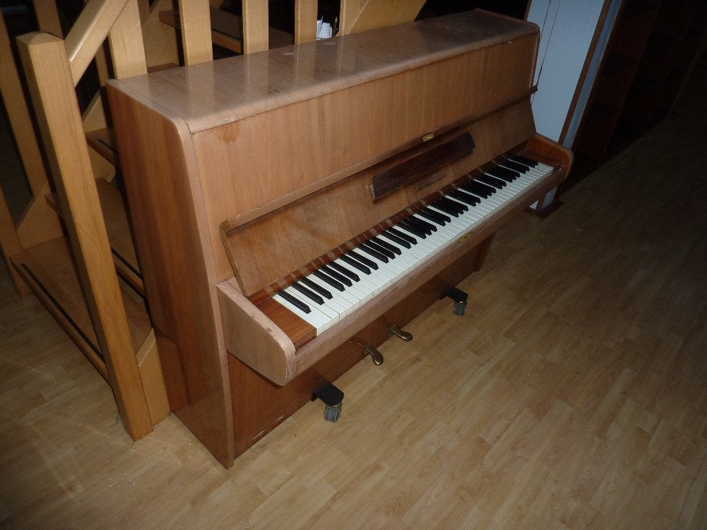 Piano, studie piano, Muziek en Instrumenten, Ophalen, Gebruikt, Bruin, Piano