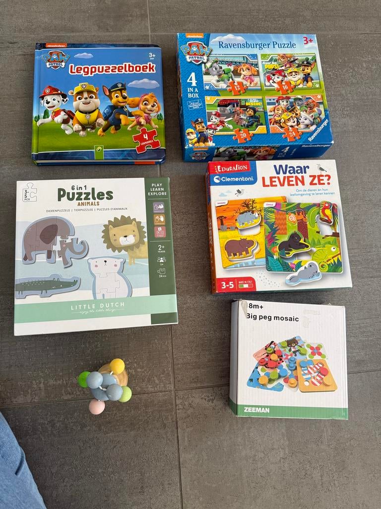 Paw Patrol & Little Dutch Puzzels en Spelletjes, Gebruikt, Ophalen of Verzenden, Van hout, Minder dan 10 stukjes