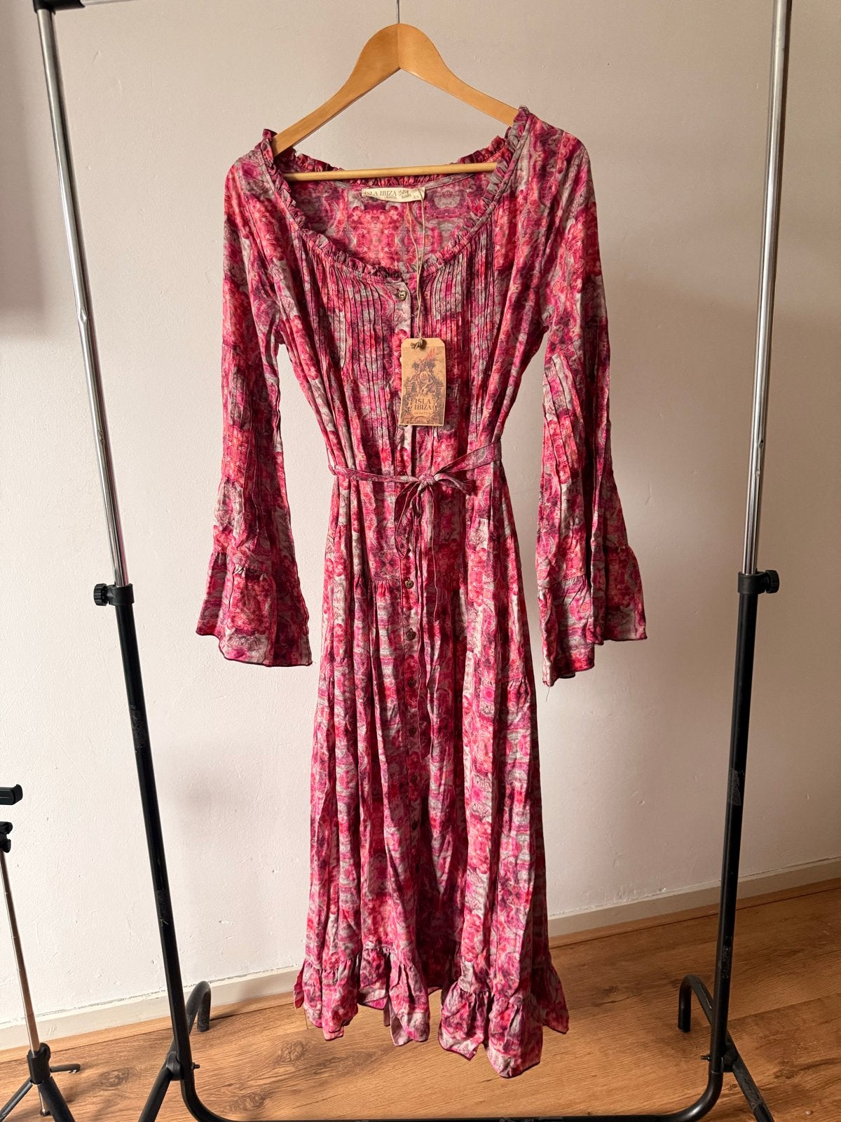 Isla Ibiza Bonita Lange Jurk - Nieuw met kaartjes, Kleding | Dames, Jurken, Nieuw, Ophalen of Verzenden, Roze, Maat 34 (XS) of kleiner