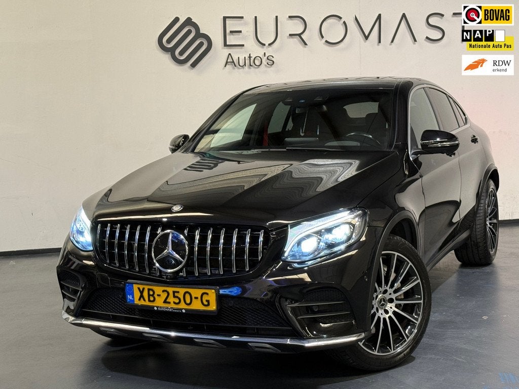 Mercedes-Benz GLC-klasse Coupé 250 4MATIC Premium Plus Navi, Auto's, Gebruikt, 4 cilinders, Zwart, Bedrijf
