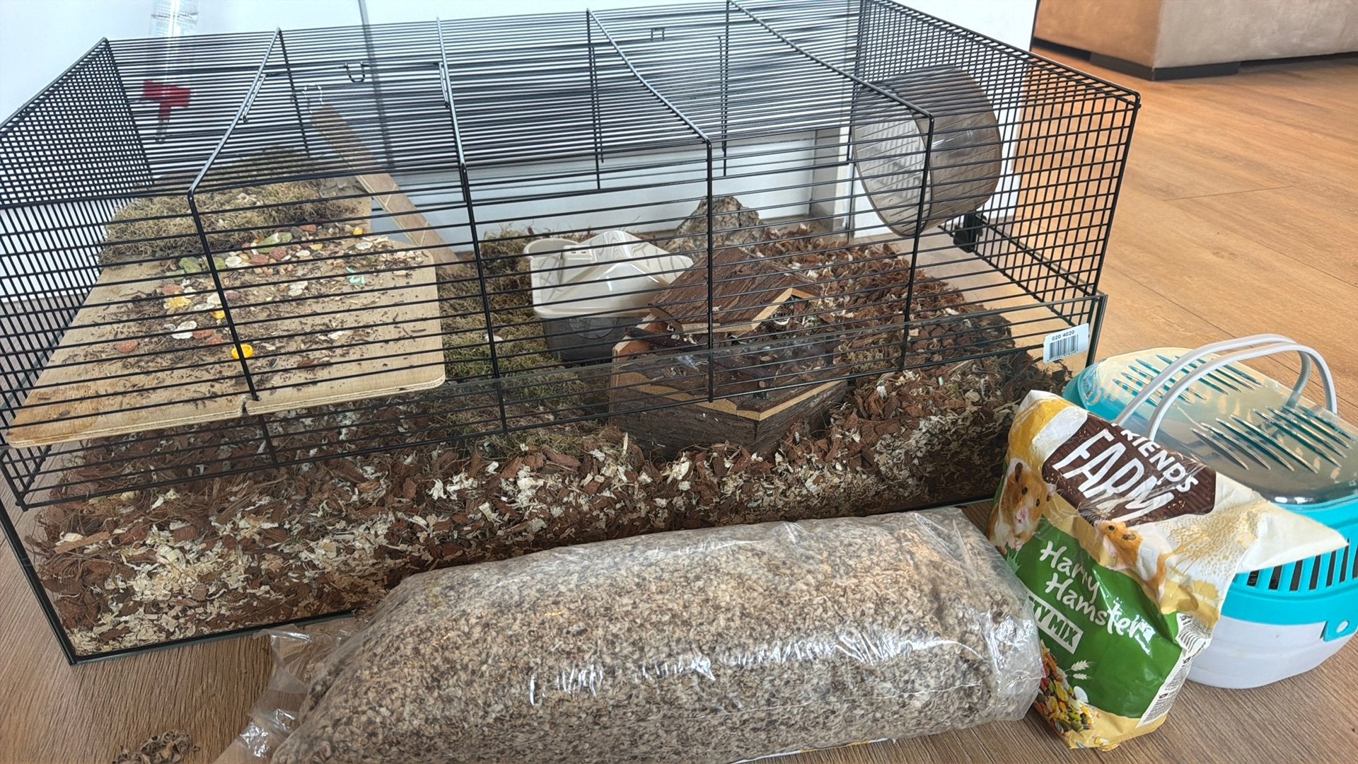 Hamster kooi super mooie vrij nieuw, Dieren en Toebehoren, Kooi, Minder dan 75 cm, Zo goed als nieuw, Hamster