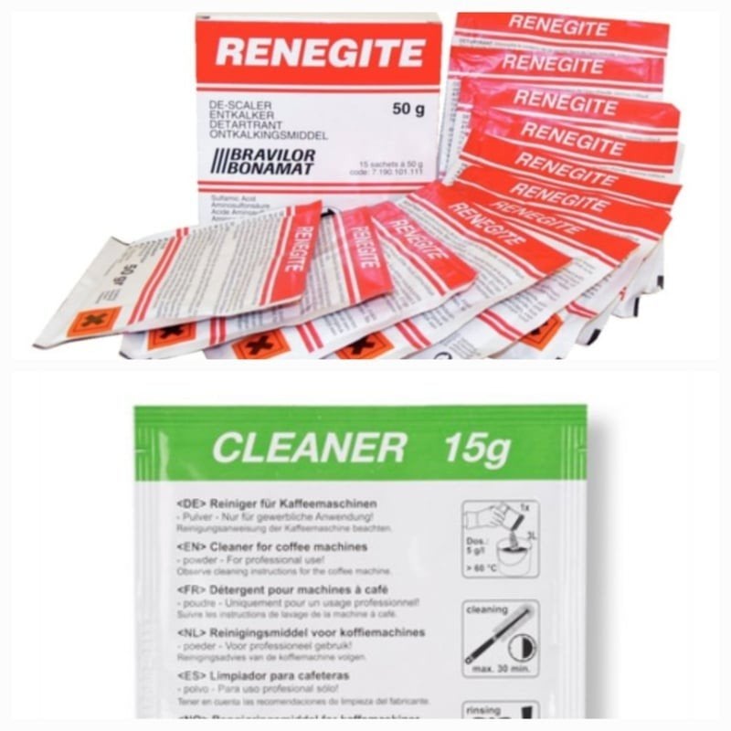 Bravilor Renegite ontkalker en cleaner 3 + 3 combinatie, Reiniging en onderhoud, Nieuw, Ophalen of Verzenden, Bravilor