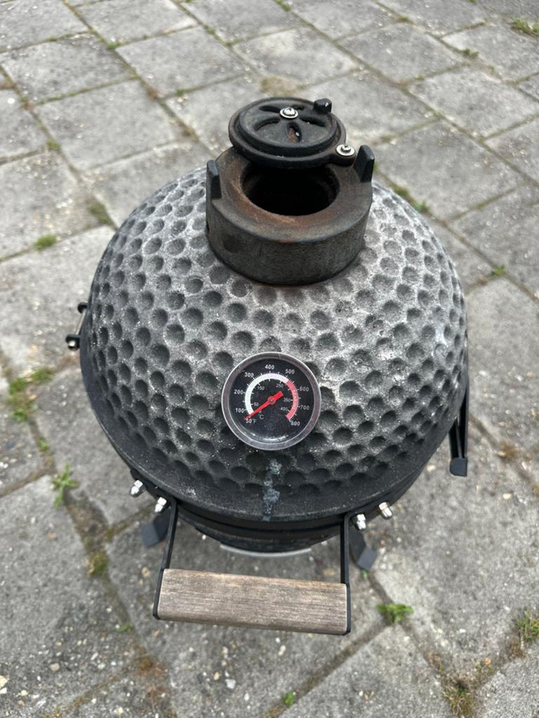 Mini kamado bbq, Tuin en Terras, Ophalen, Gebruikt