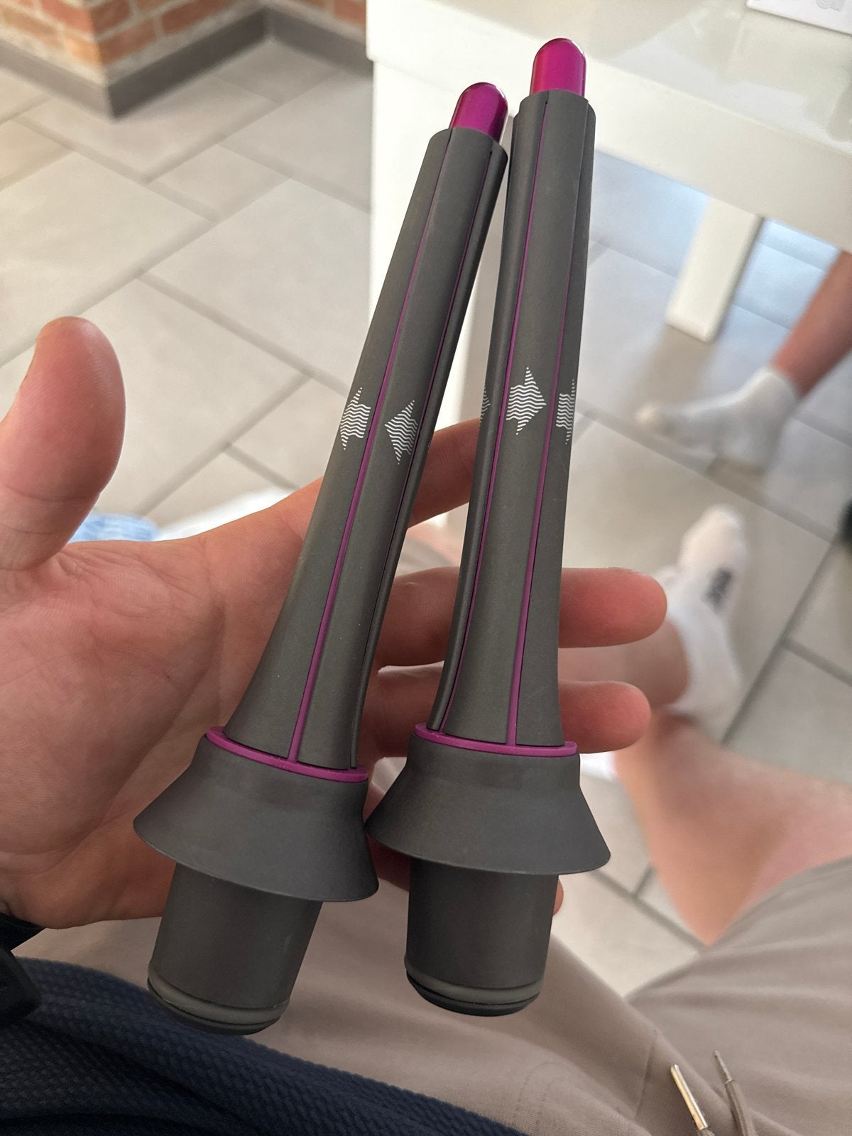 Dyson Airwrap opzetstukken - Krulopzetstukken, Ophalen of Verzenden, Zo goed als nieuw, Haarverzorging