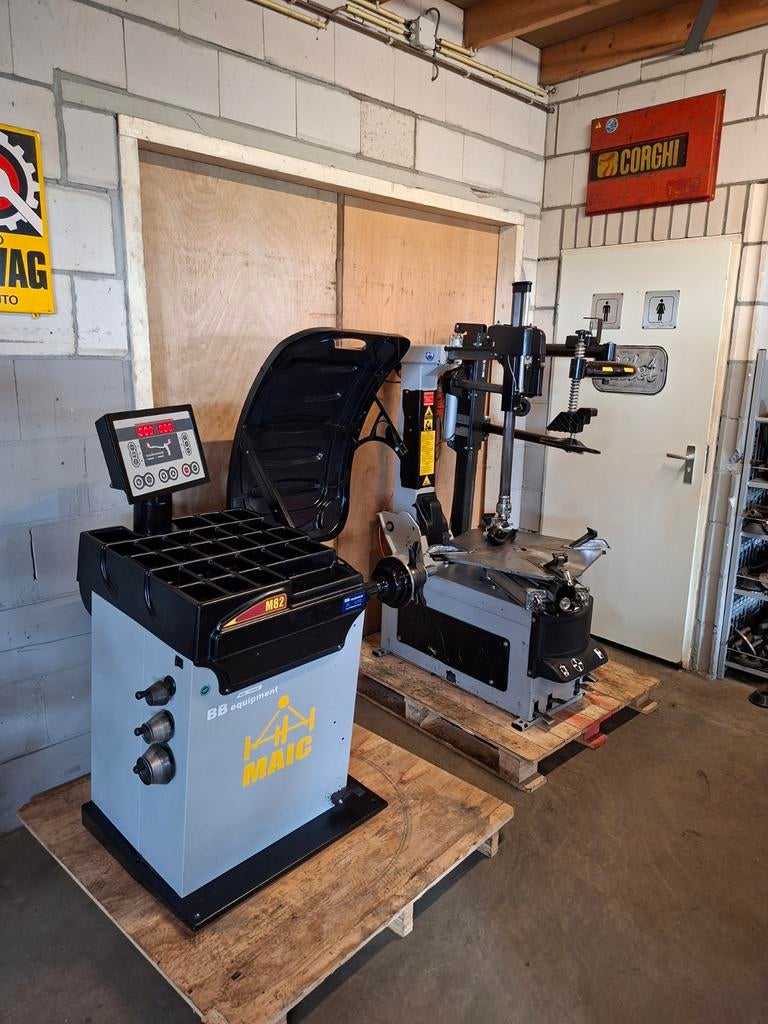 Set bandenapparaat balanceer machine MAIC hulparm, Auto diversen, Autogereedschap, Ophalen, Nieuw