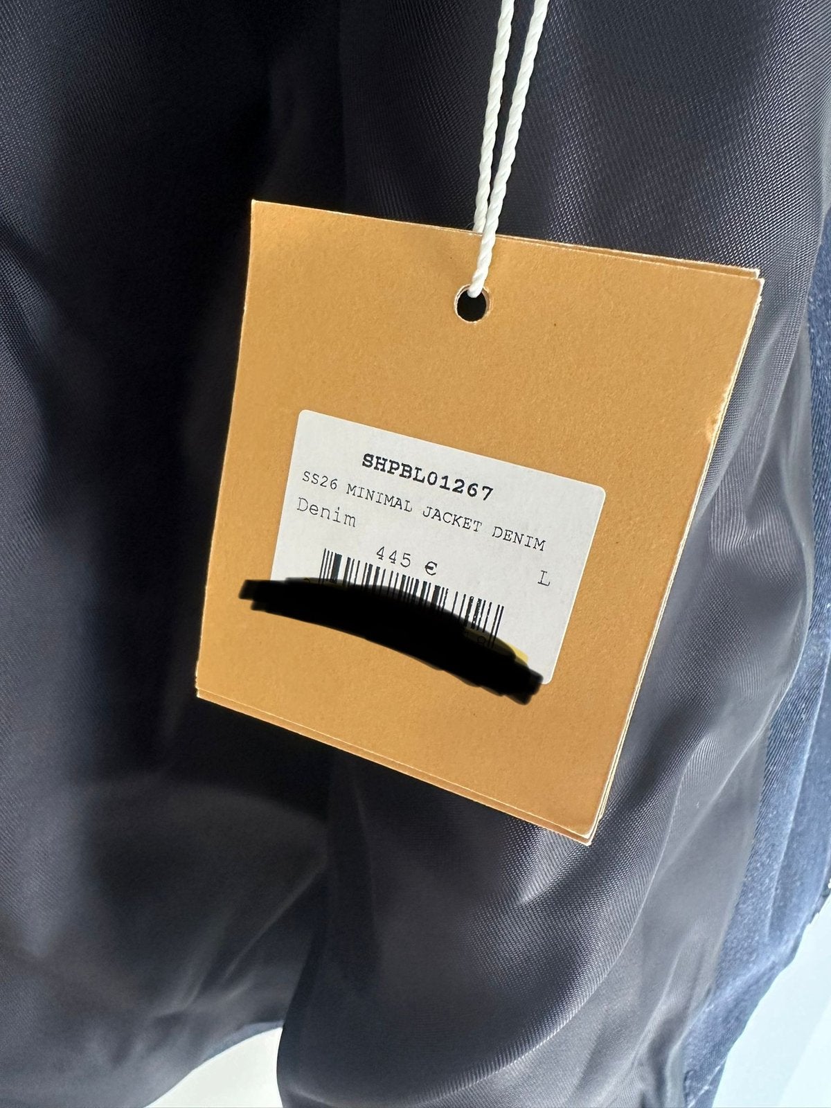 Sandro Denim Jas ( nieuw ), Maat 52/54 (L), Blauw, Nieuw, Ophalen of Verzenden