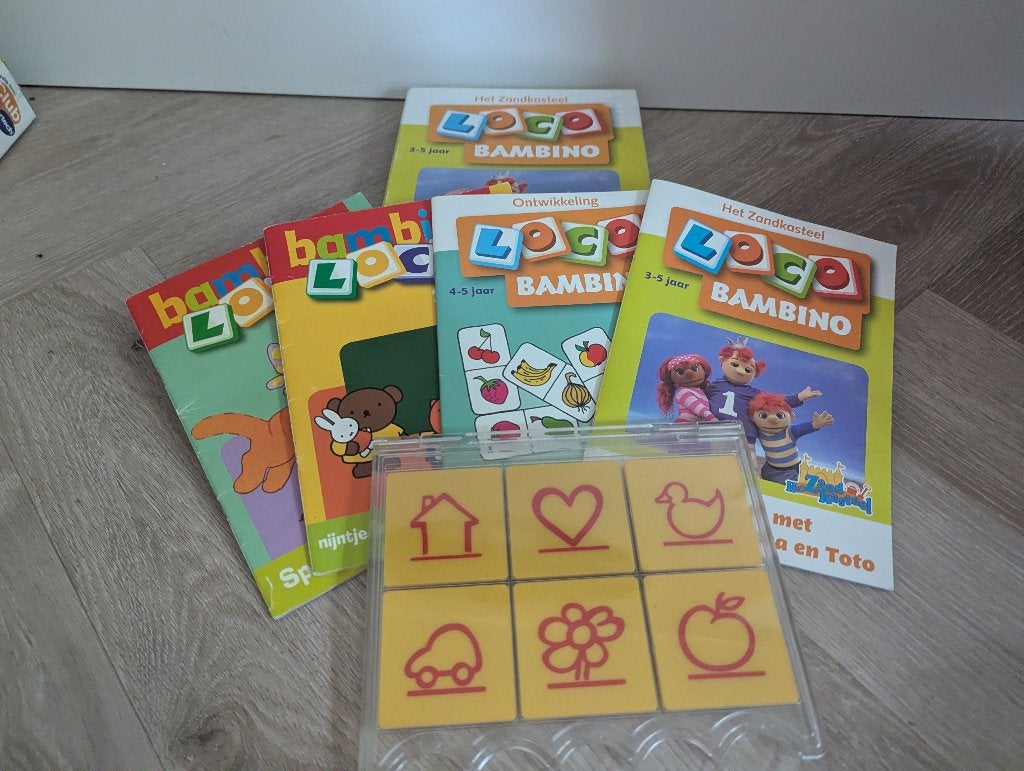 Loco Bambino | 4 boekjes | 3-5 jaar, Ophalen of Verzenden, Zo goed als nieuw, Puzzelen