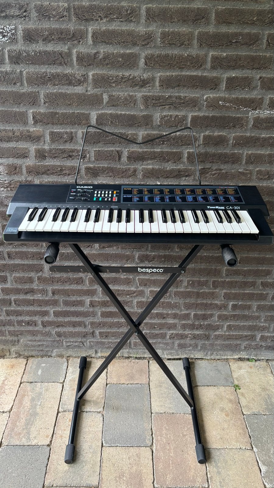 Casio ToneBank CA-301 keyboard, complete set met standaard, Muziek en Instrumenten, Keyboards, Casio, Gebruikt, Met standaard