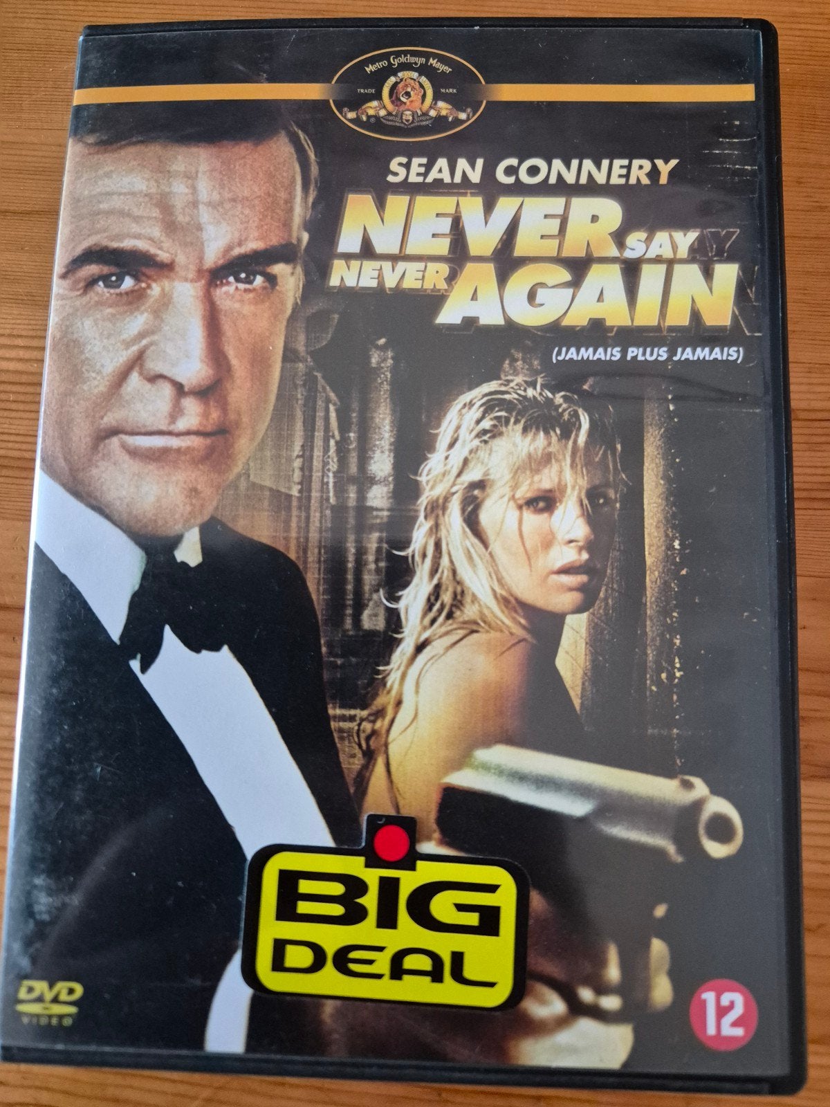 James Bond: Never Say Never Again (DVD), Actiethriller, Ophalen of Verzenden, Zo goed als nieuw, Spaans