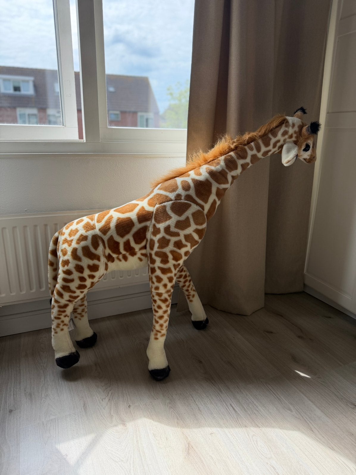 Grote giraffe voor op kinderkamer, Kinderen en Baby's, Kinderkamer | Inrichting en Decoratie, Ophalen, Zo goed als nieuw, Wanddecoratie