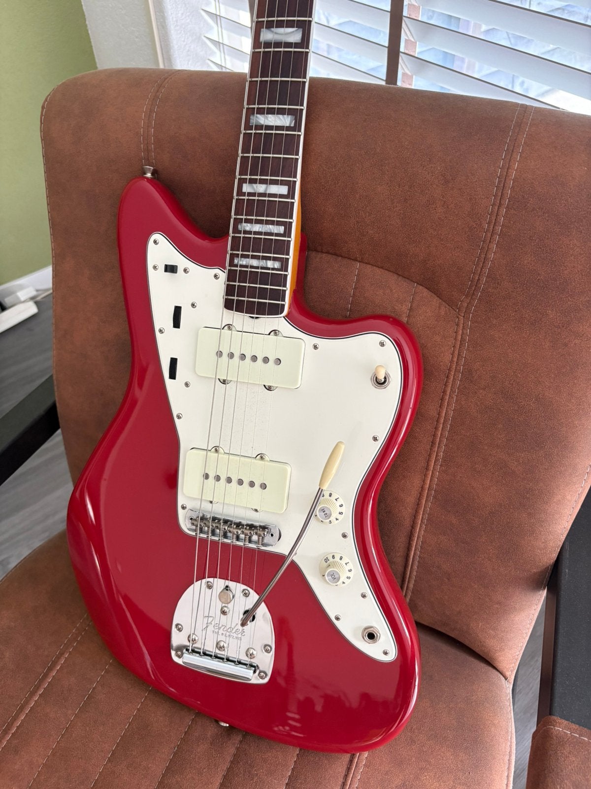 Fender American Vintage II 1966 Jazzmaster Dakota Red, Ophalen, Zo goed als nieuw, Solid body, Fender