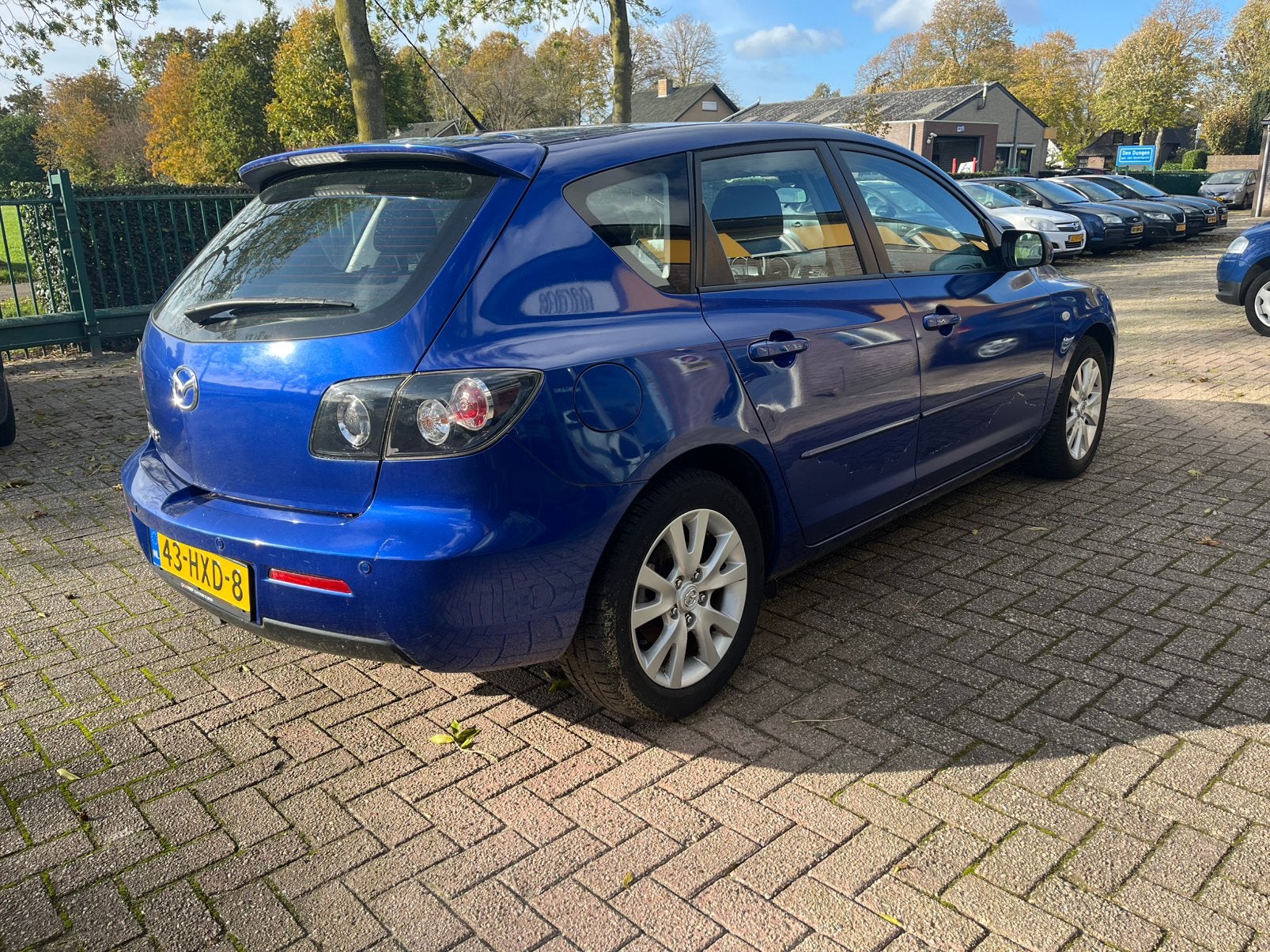 Mazda 3 1.6 Hatchback 2009 Airco, Auto's, Voorwielaandrijving, 4 cilinders, 1165 kg, Blauw