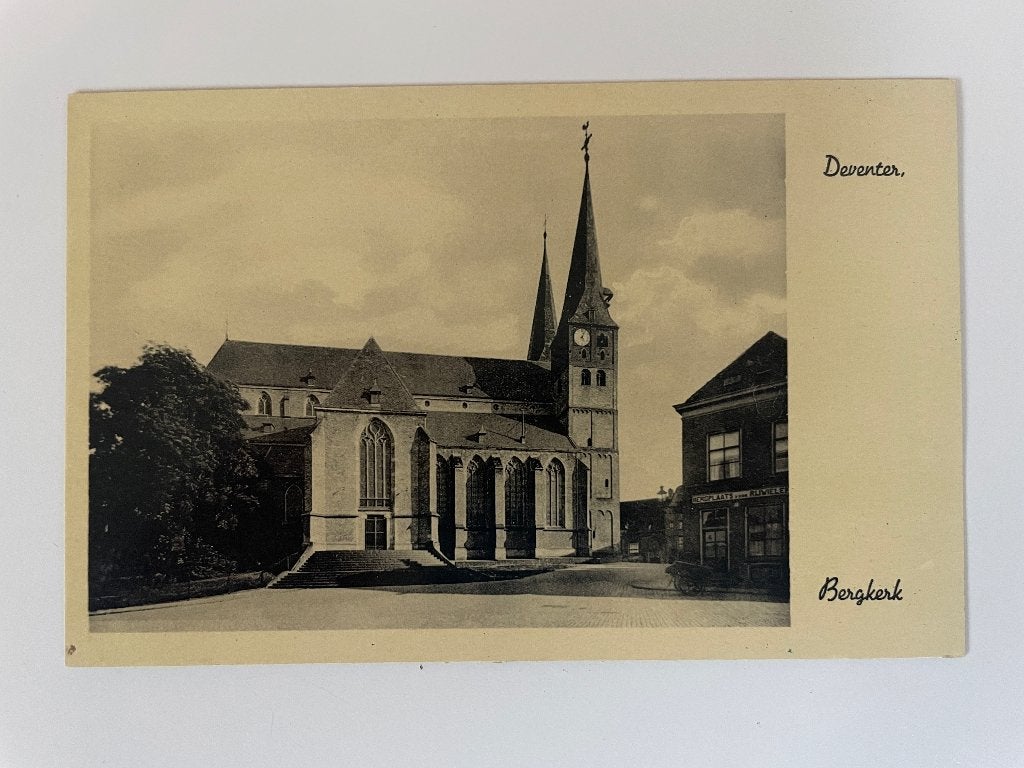 D029 Oude ansichtkaart Deventer : Bergkerk, Ophalen of Verzenden, Voor 1920, Ongelopen, Overijssel