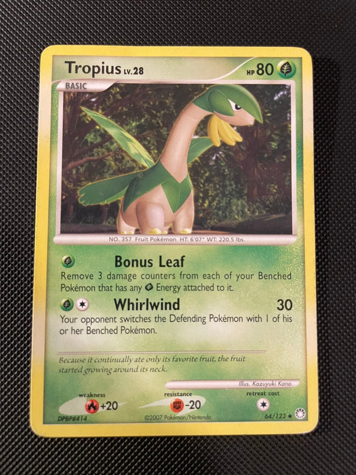 Tropius 64/123 D&P Mysterious Treasures, Ophalen of Verzenden, Zo goed als nieuw