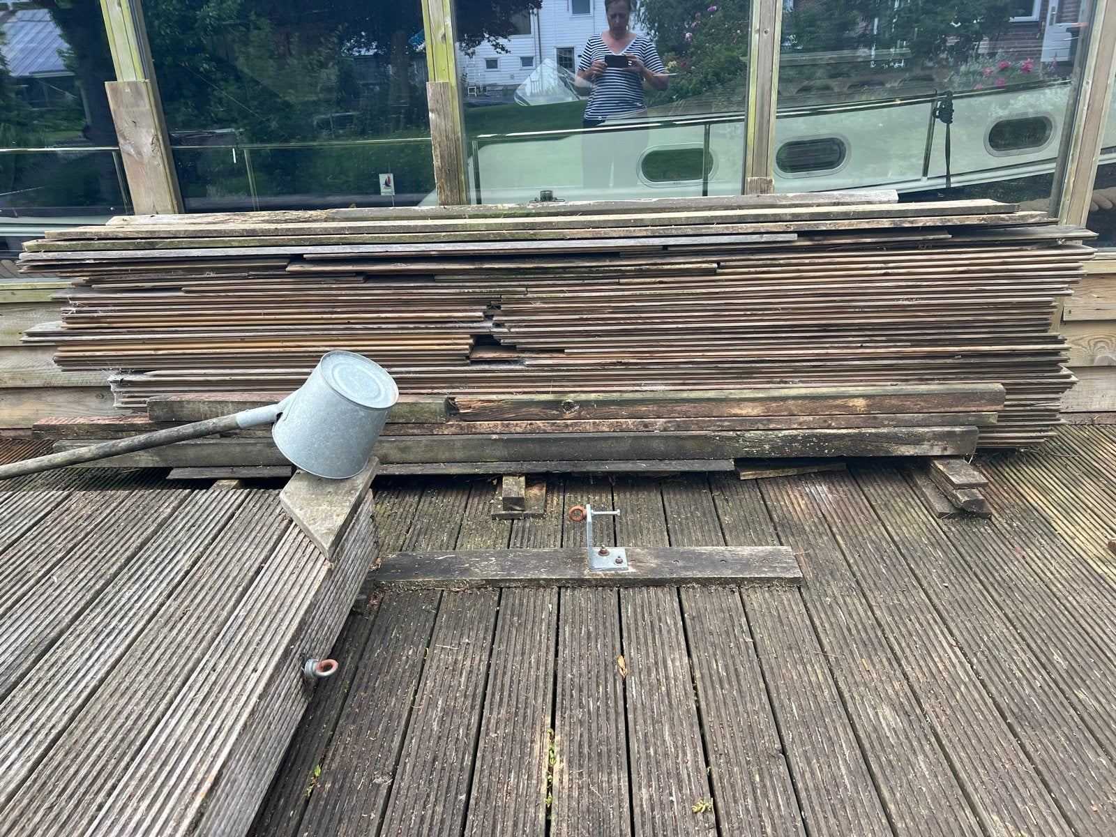 Gebruikte houten planken, Ophalen, Gebruikt, 250 cm of meer