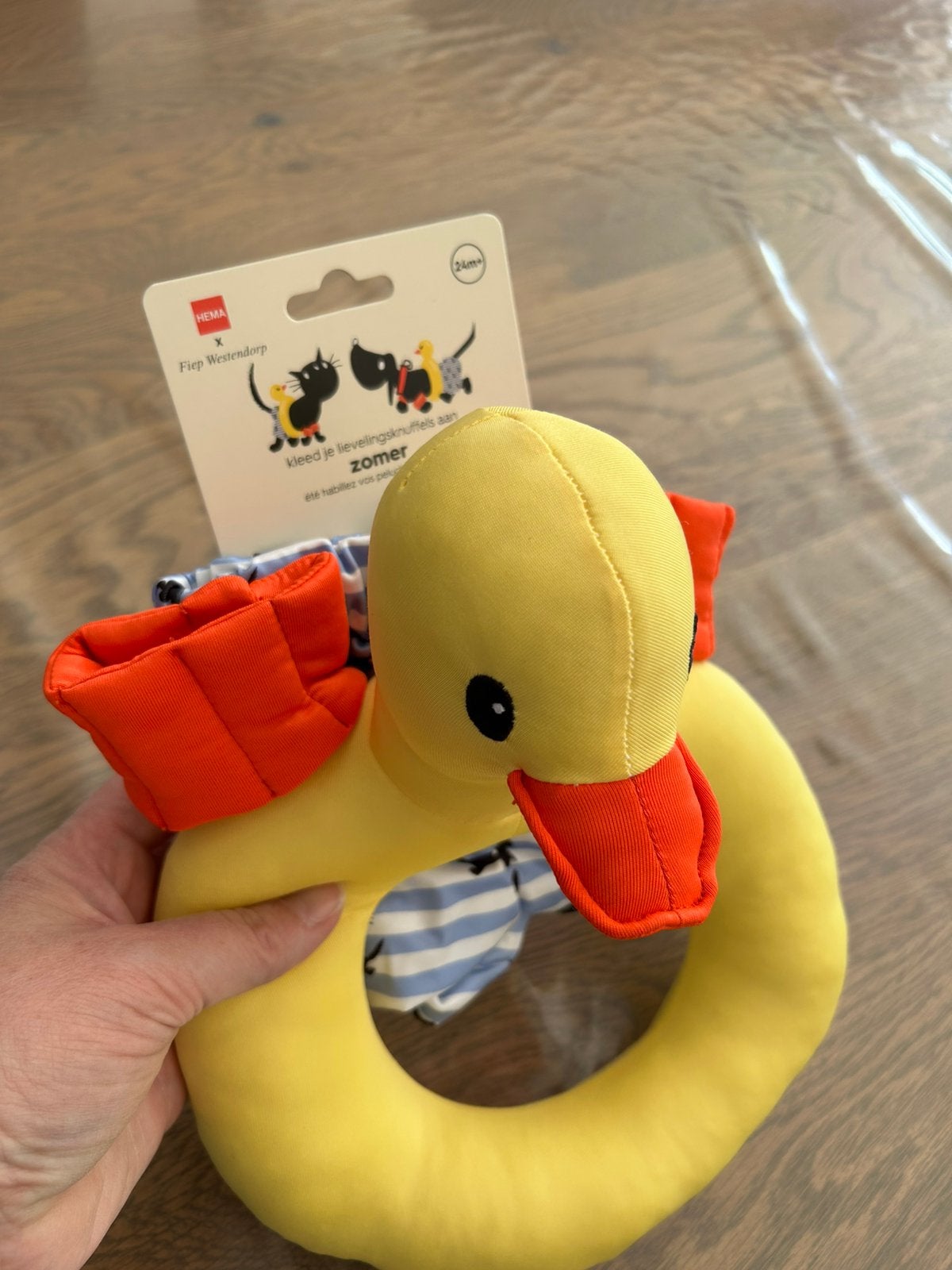 Takkie en Siepie verkleedsetje Zomer zwemband Hema, Kinderen en Baby's, Speelgoed | Knuffels en Pluche, Hema, Geel, Overige typen