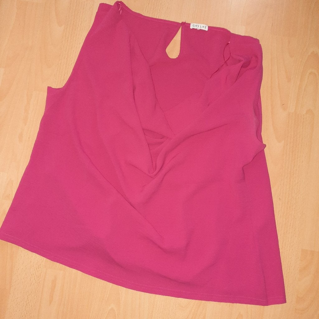 Leuke top xxl citylife met waterval hals, Verzenden, Maat 46/48 (XL) of groter, Zo goed als nieuw, Roze