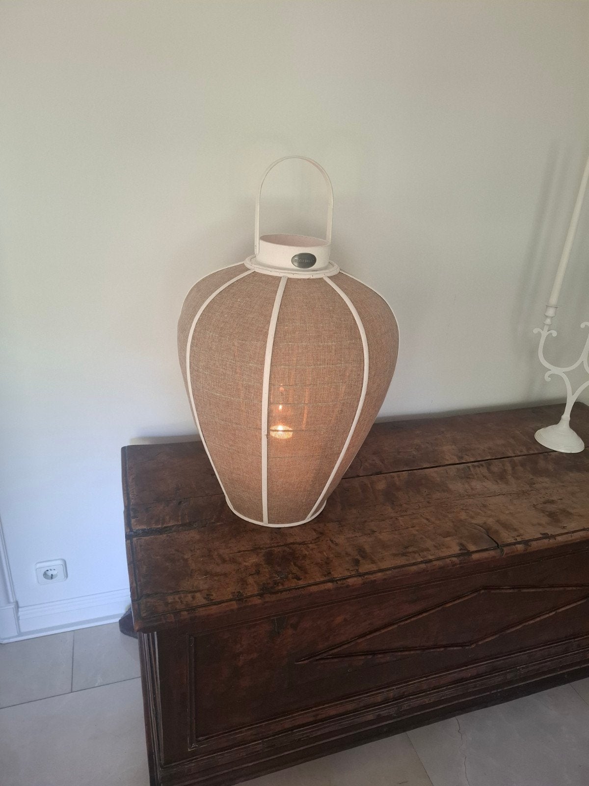 windlicht, lantaarn van Riverdale. 74 cm hoog, Overige materialen, Ophalen of Verzenden, Zo goed als nieuw, Windlicht