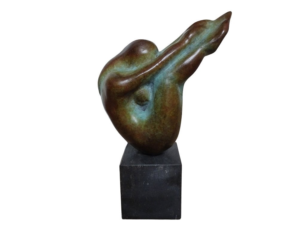 Veilinghuis Oranje - Bronzen beeld vrouw, E. Cornelis 1946, Antiek en Kunst, Kunst | Beelden en Houtsnijwerken, Ophalen, Brons