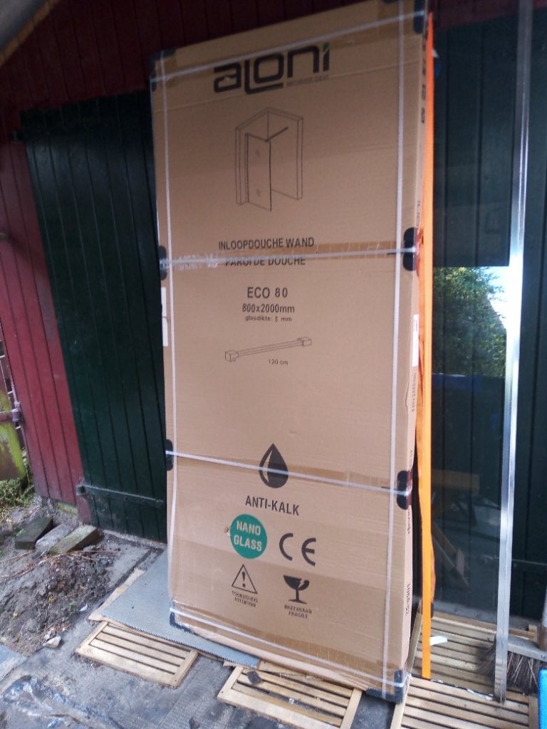 Glazen douchewand, Ophalen, Nieuw