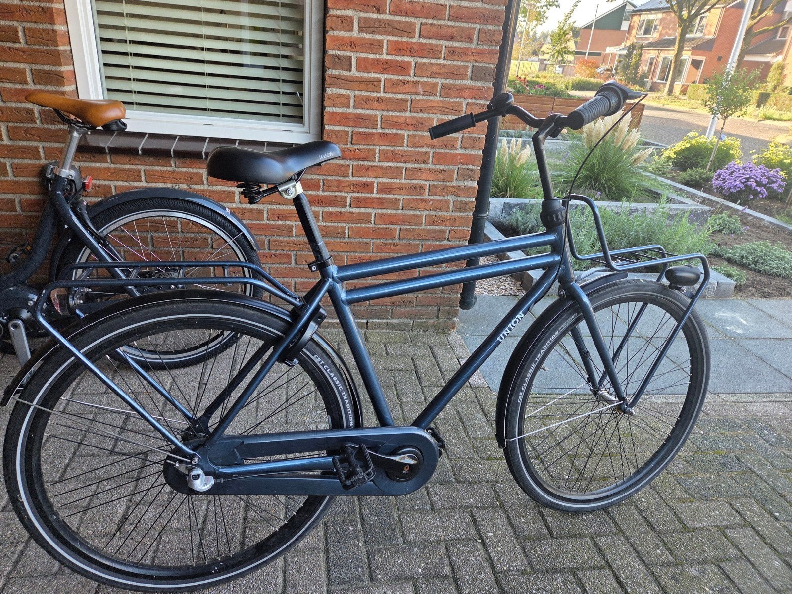 Union Herenfiets 28 inch, Terugtraprem, Gebruikt, 57 tot 61 cm, Ophalen