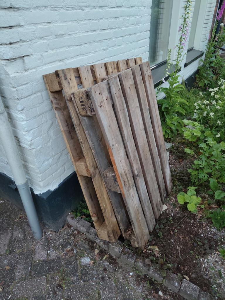 Beschadigde pallets gratis af te halen, Doe-het-zelf en Verbouw, Hout en Planken, Ophalen, Gebruikt, 50 mm of meer, Pallet