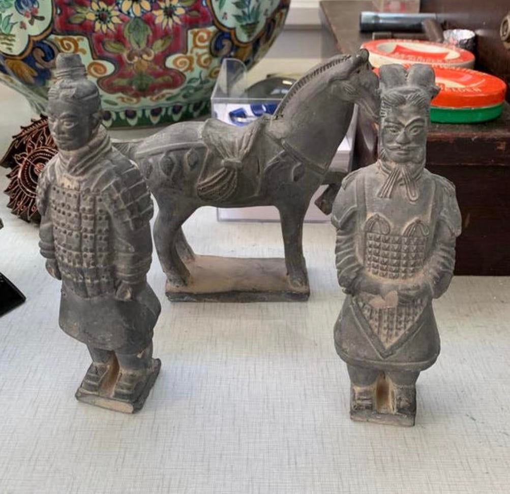 Beelden objecten replica's van Chinese terracotta krijgers, Ophalen of Verzenden, Zo goed als nieuw