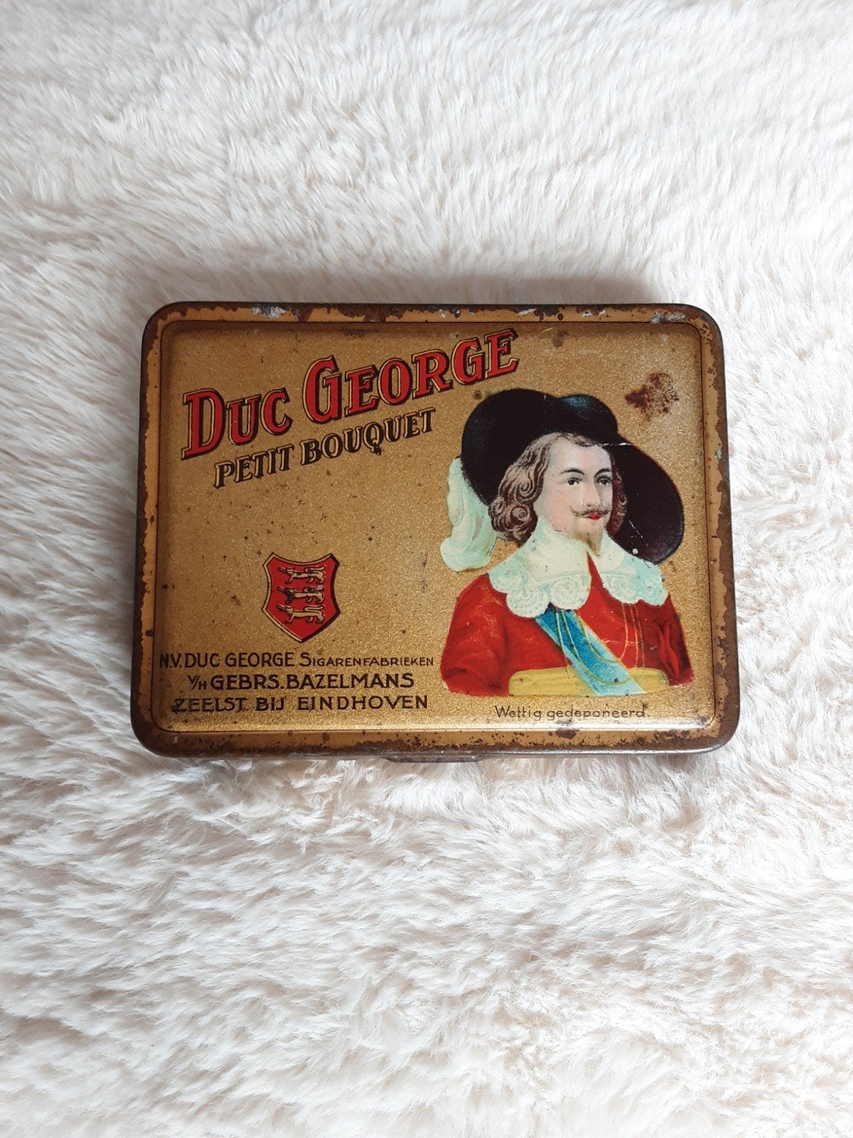 Sigarenblikje , DUC GEORGE. ( Petit Bouquet ), Ophalen of Verzenden, Gebruikt, Overige