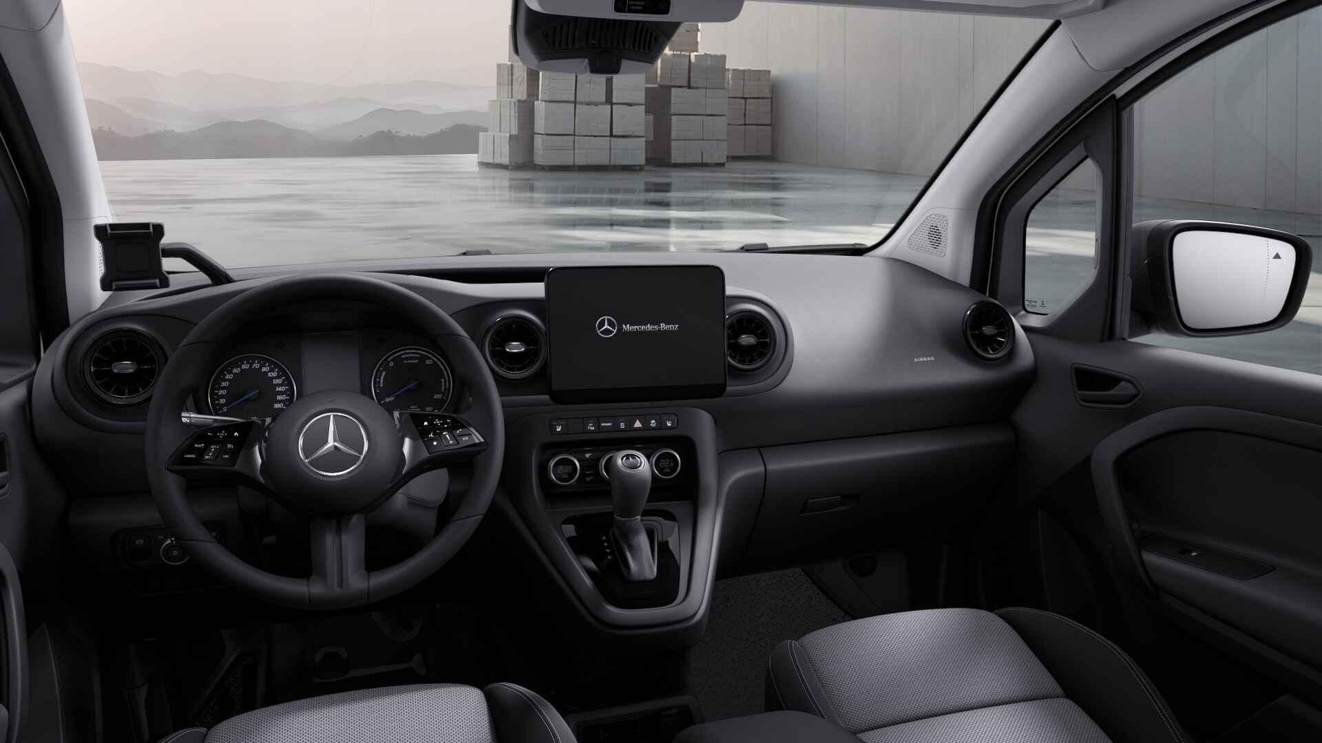 Mercedes-Benz eCitan 112 Pro L2 51 kWh, Auto's, Stof, Zwart, 1270 kg, Nieuw