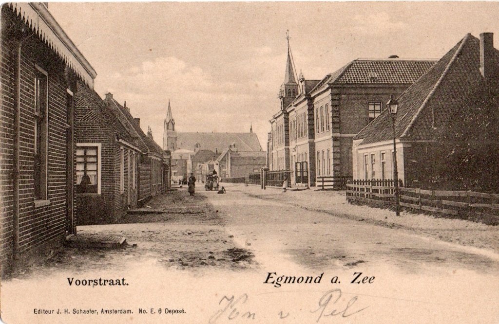 Egmond aan Zee, Voorstraat. 7166, Verzenden, Voor 1920, Gelopen, Noord-Holland
