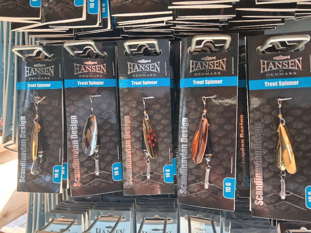 10-grams Trout Spinners (Hansen)...in 5 kleur varianten, Tinstraat, Overige typen, Nieuw, Ophalen of Verzenden
