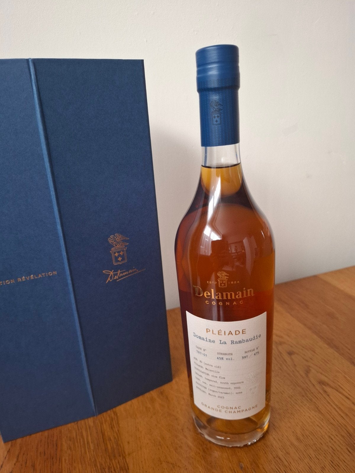 Delamain cognac, Ophalen, Nieuw
