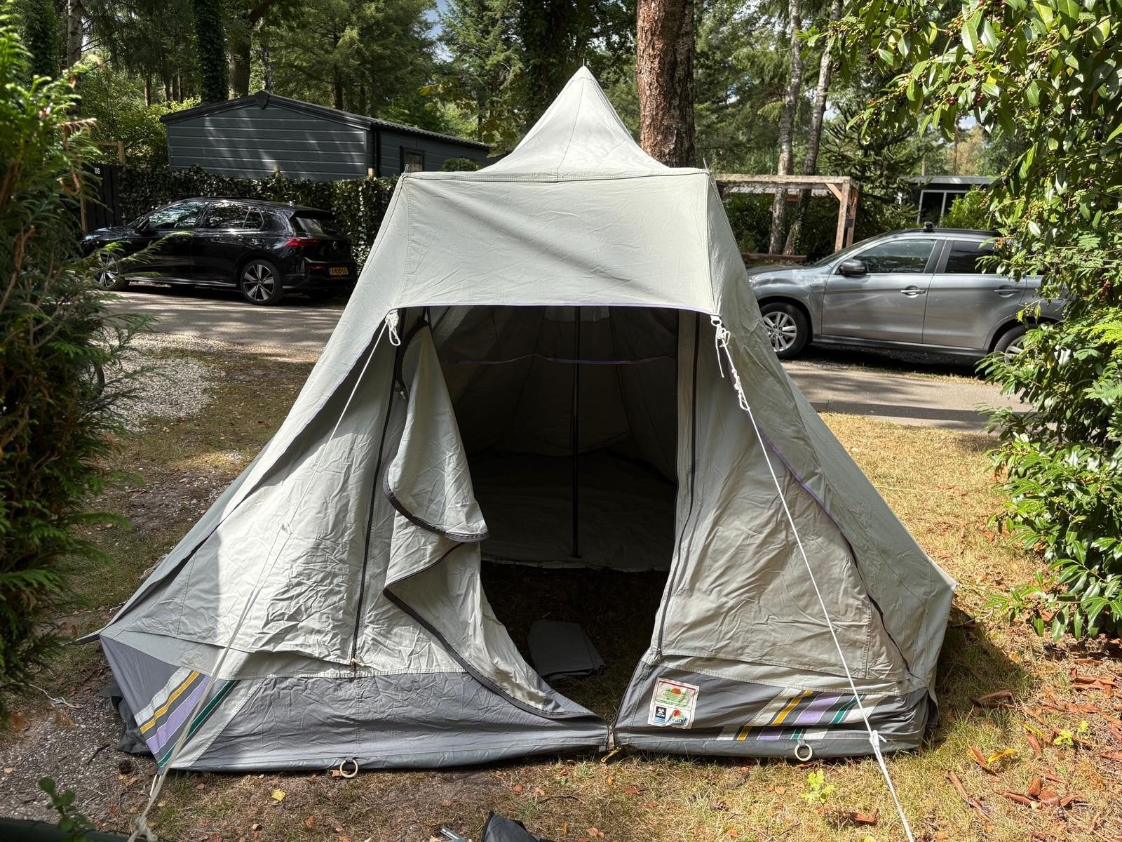 Mooie tent met dubbele slaapcabine, Ophalen, Gebruikt, Tot en met 4