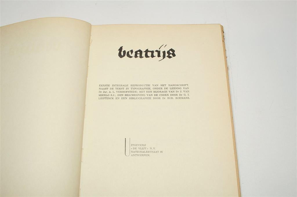 Beatrijs 1947 — Handschrift naast Tekst + Nota\'s, Ophalen of Verzenden, Gelezen