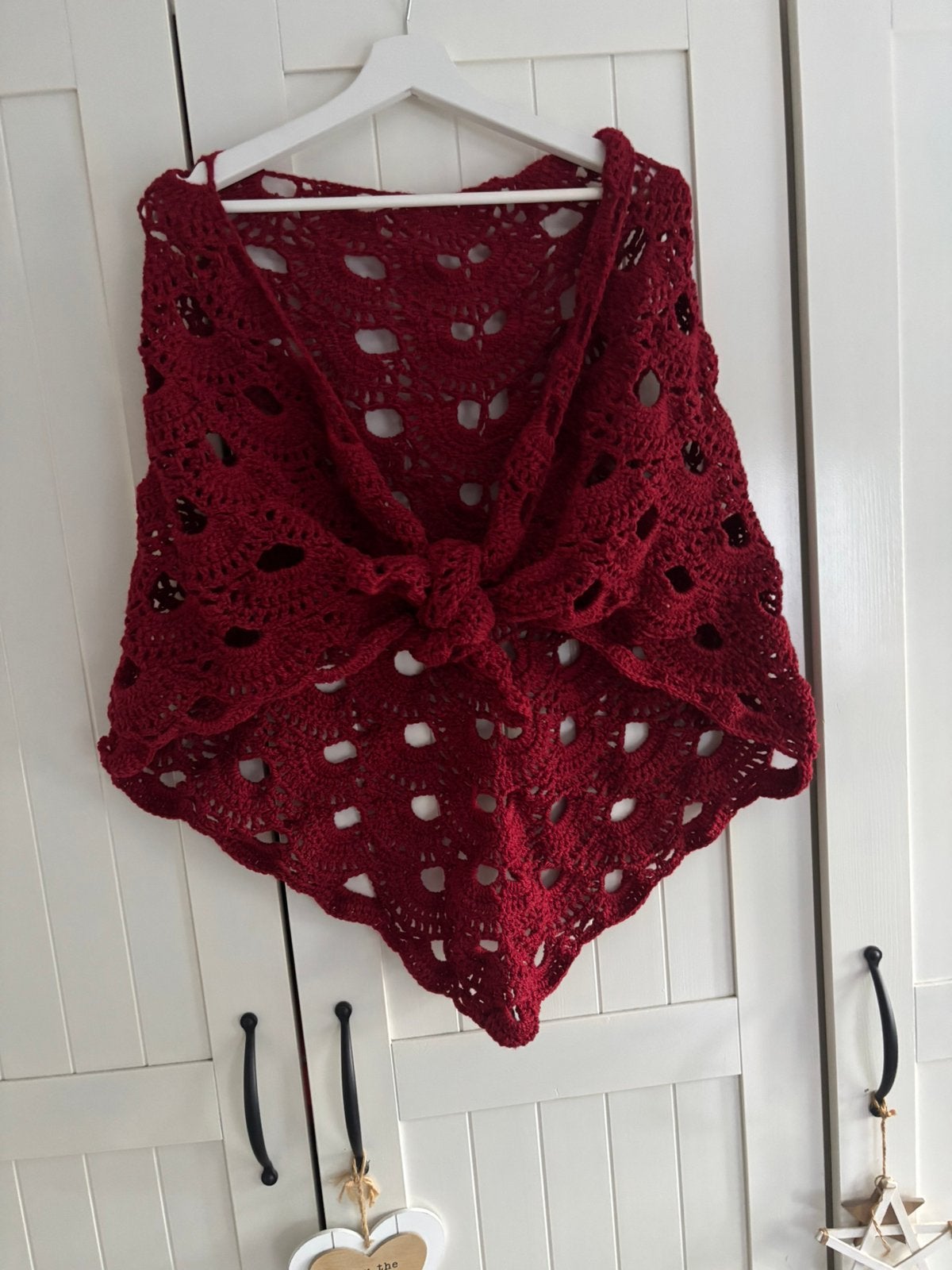Nieuwe gehaakte omslagdoek, Ophalen of Verzenden, Nieuw, Maat 42/44 (L), Rood