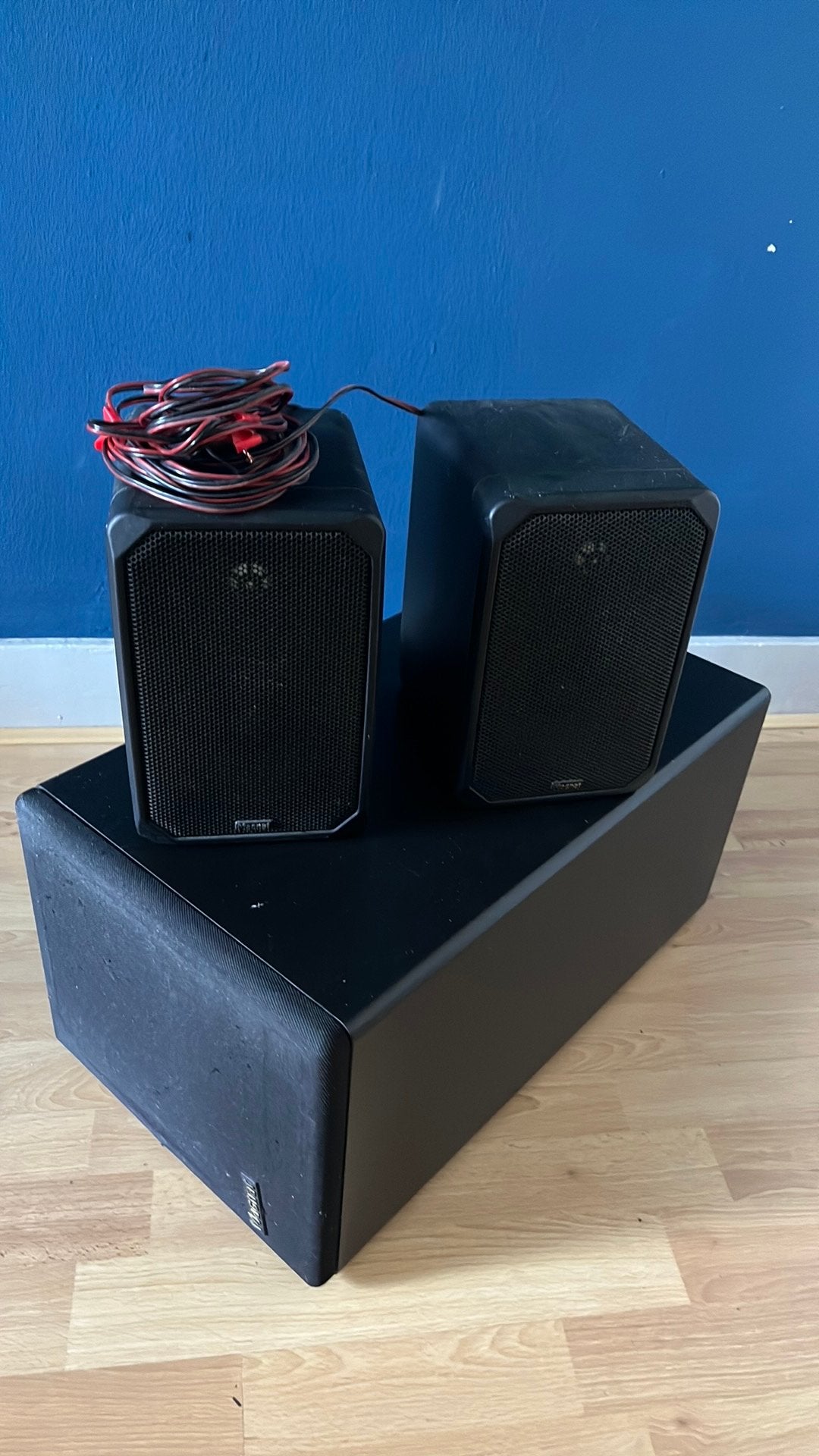 Magnat Speakerset: 2 Satellieten en Subwoofer, Ophalen, Gebruikt, 60 tot 120 watt, Basreflex