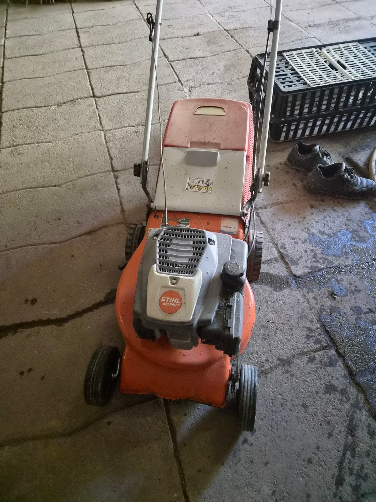 stihl grasmaaier, Ophalen, Cirkelmaaier, Gebruikt, Opvangbak