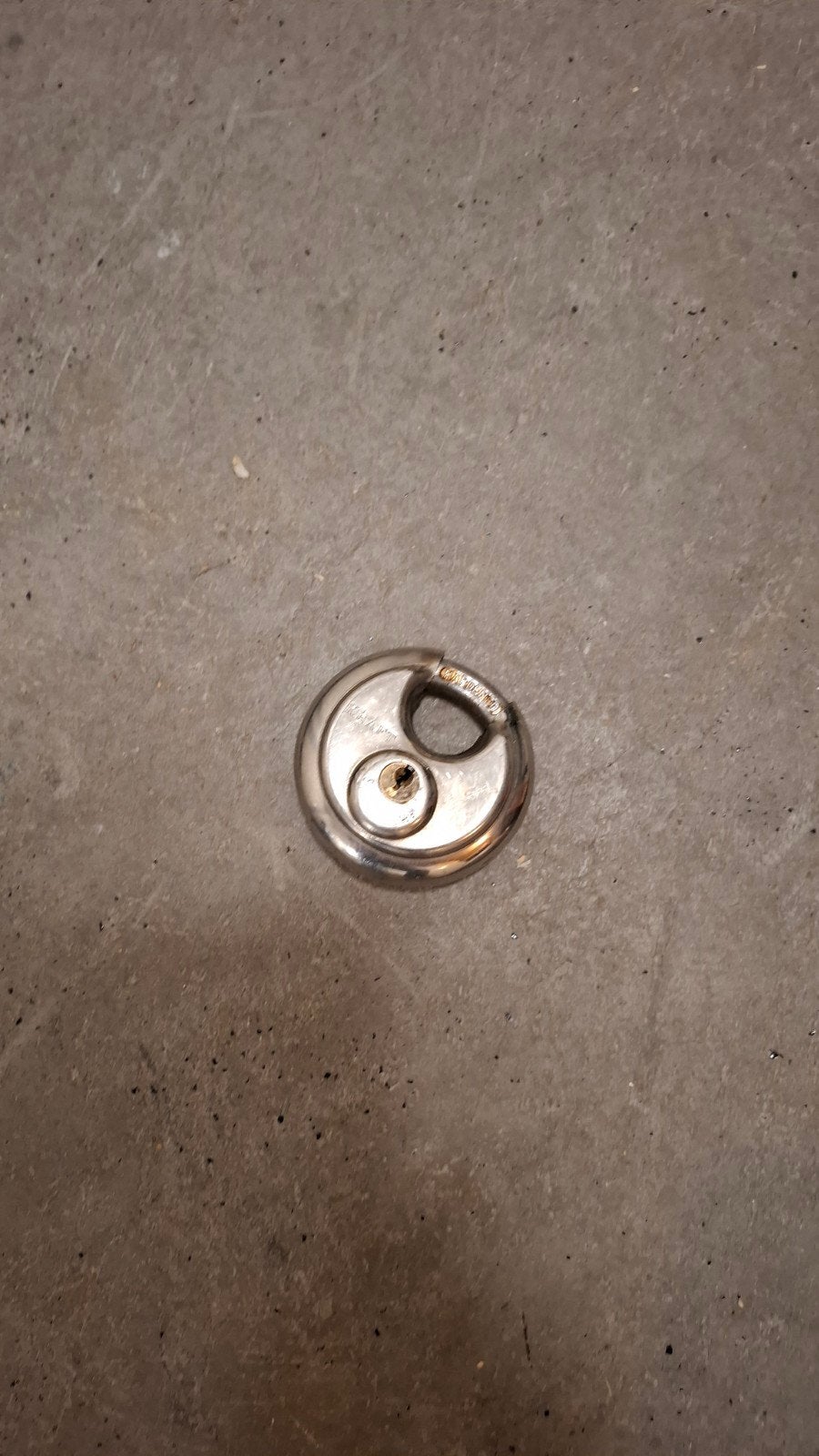 Kraft hangslot, rond model, Ophalen of Verzenden, Gebruikt, Overige materialen, Slot