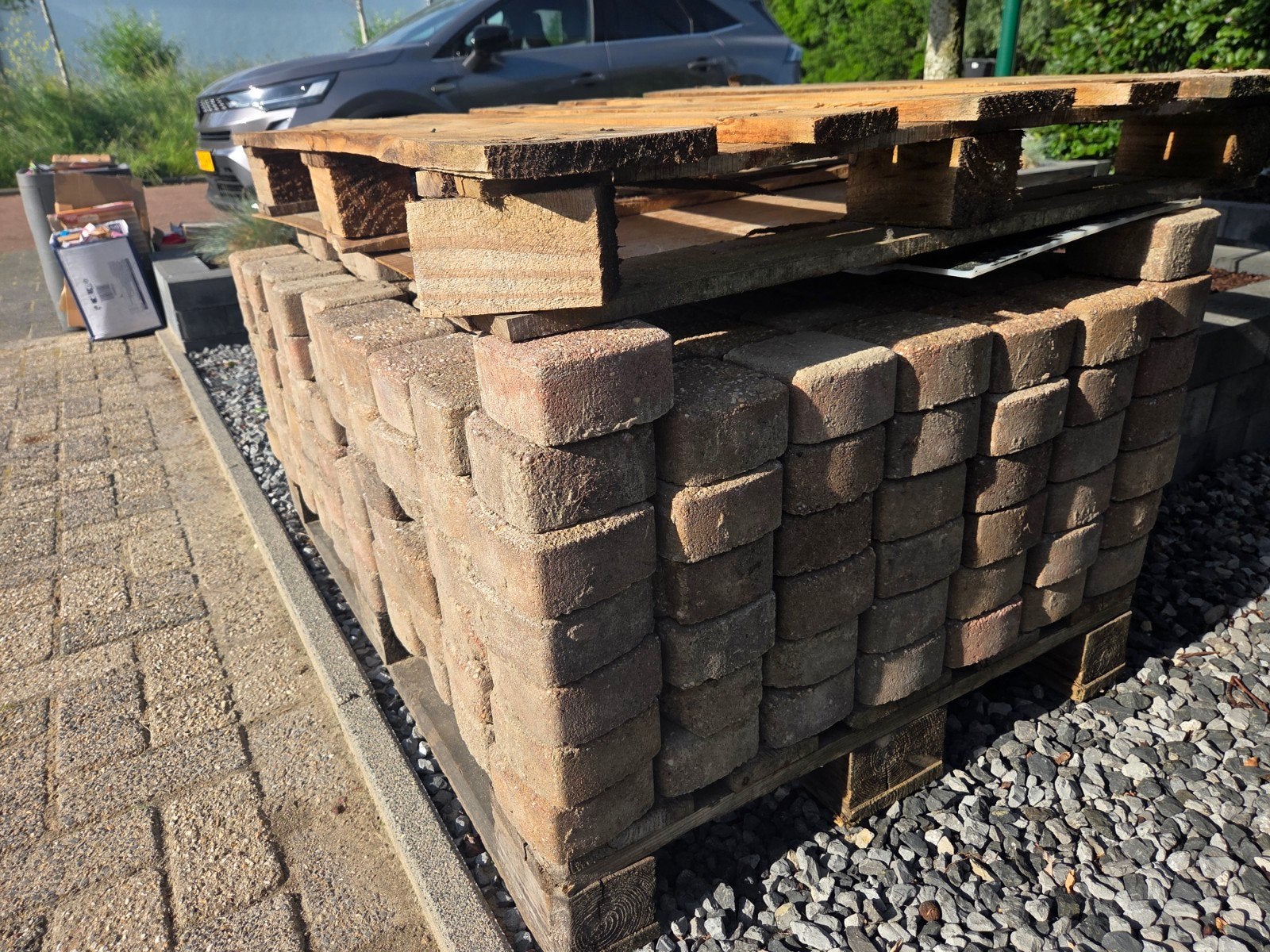 2 houten pallets gratis, Ophalen, Gebruikt, Minder dan 180 cm, Planken