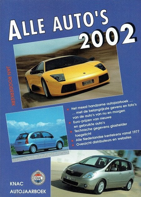 KNAC Autojaarboek Alle Auto's 2002, Verzenden, Gelezen, Algemeen