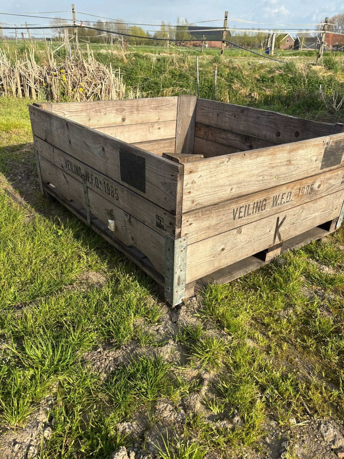 Houten moestuinbakken of opslagbak, Doe-het-zelf en Verbouw, Kratten en Dozen, Ophalen, 100 cm of meer, 60 cm of meer, Zo goed als nieuw