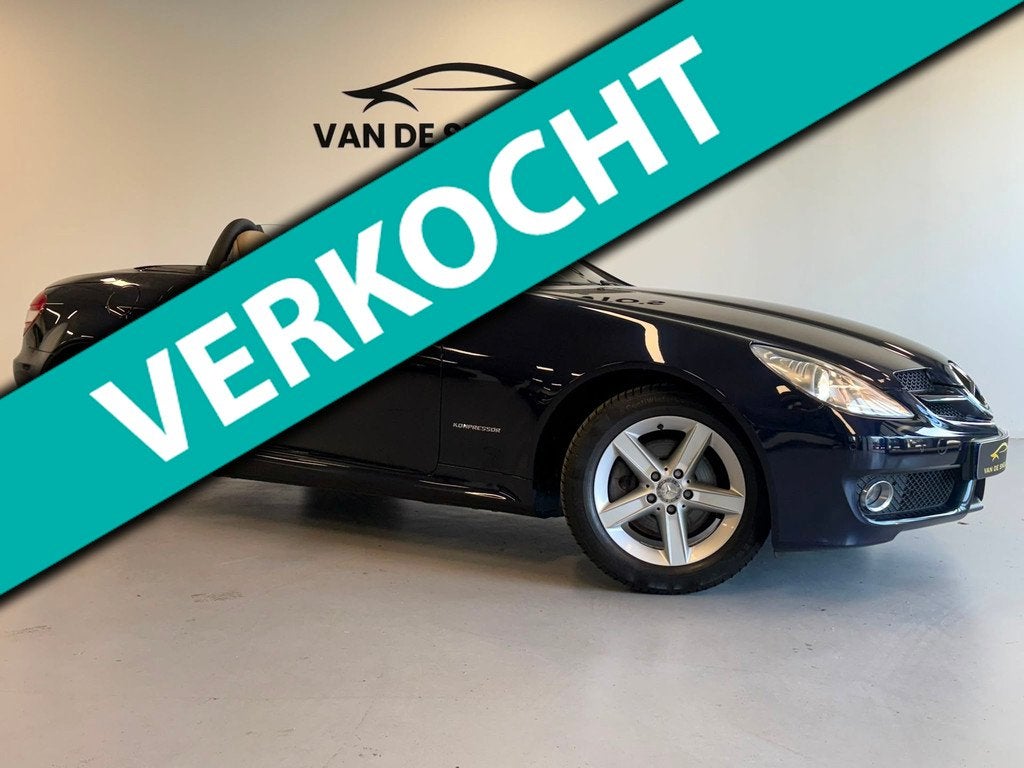 Mercedes-Benz SLK-klasse 200 K. NIEUWSTAAT/LEDER/PDC/STOELVE, 13 km/l, Achterwielaandrijving, Gebruikt, 4 cilinders