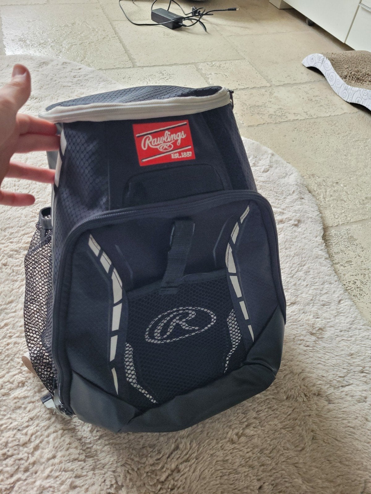 Rawlings youth player Rugzak - Zwart/Grijs - Honkbal/Softbal, Ophalen of Verzenden, Gebruikt, Honkbal, Tas