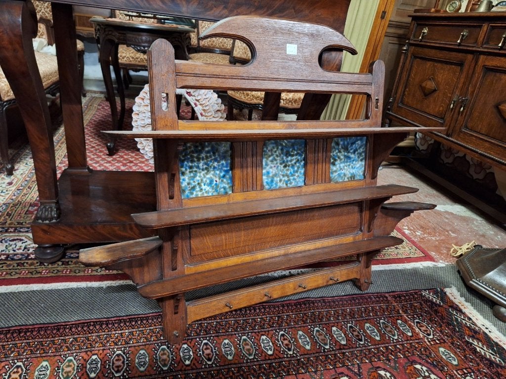 Oud keukenrek in eik met tegeltjes, Ophalen