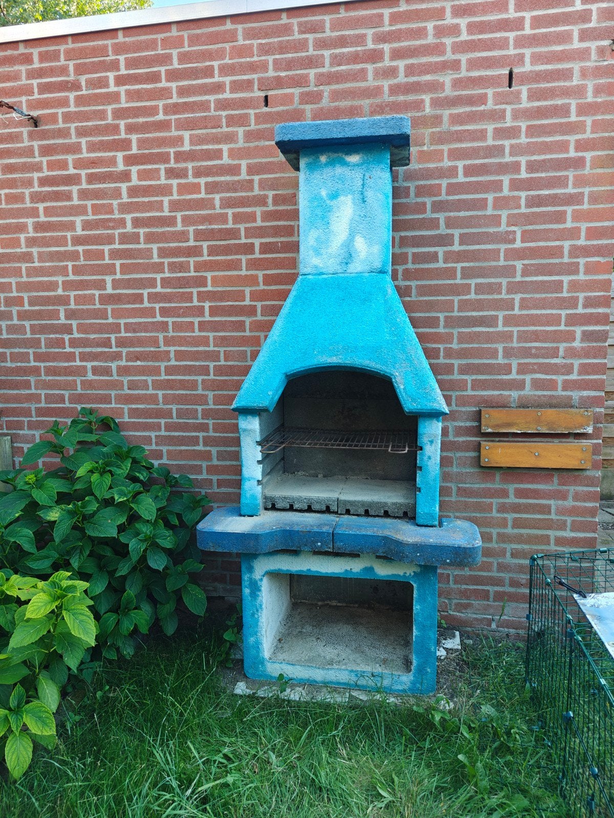 Barbecue bbq staand pizza oven tuinhaard beton, Tuin en Terras, Ophalen, Gebruikt