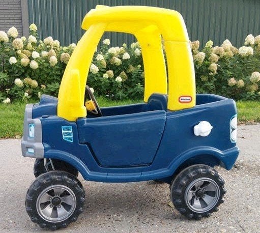 Little Tikes Cozy Coupe 4x4 Loopauto - Blauw/Geel, Ophalen, Gebruikt, Loopvoertuig