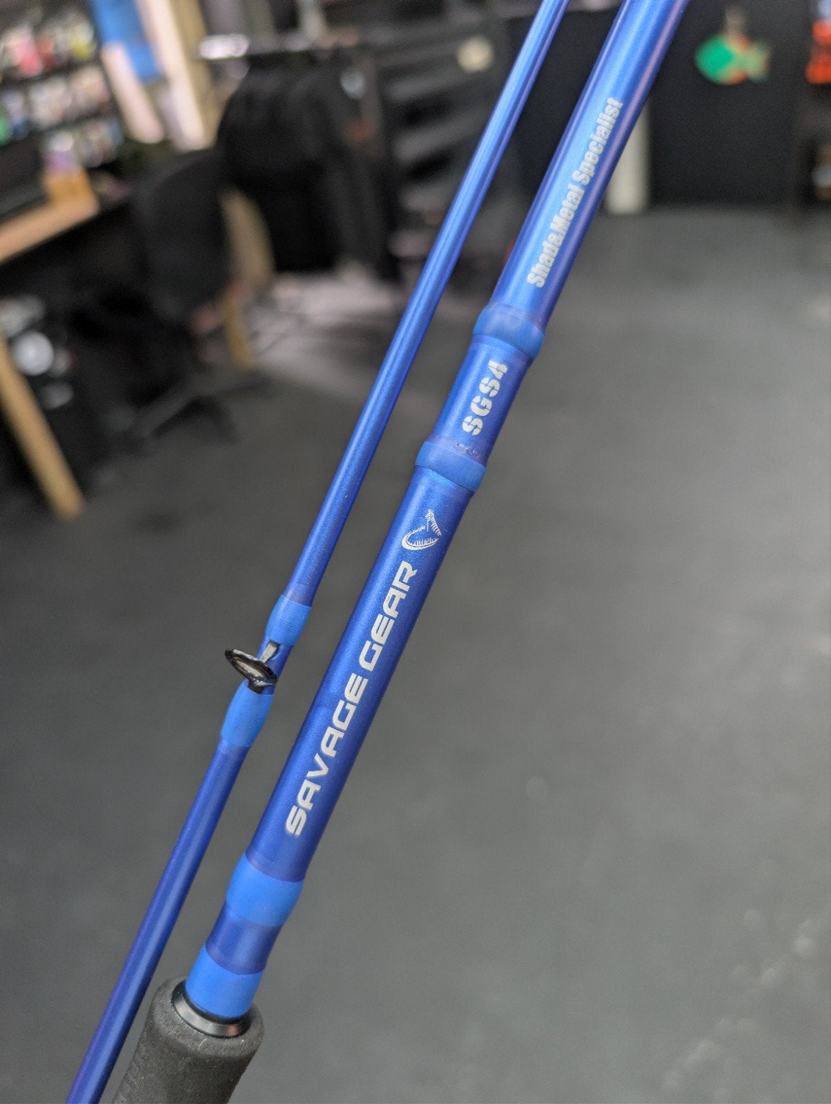 Savage Gear sg4 shad metal specialist, Watersport en Boten, Ophalen of Verzenden, Zo goed als nieuw, Werphengel