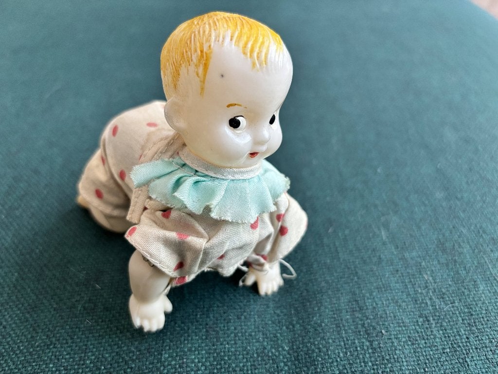 Vintage opwind kruip baby (horrorfilm vibe), Ophalen of Verzenden
