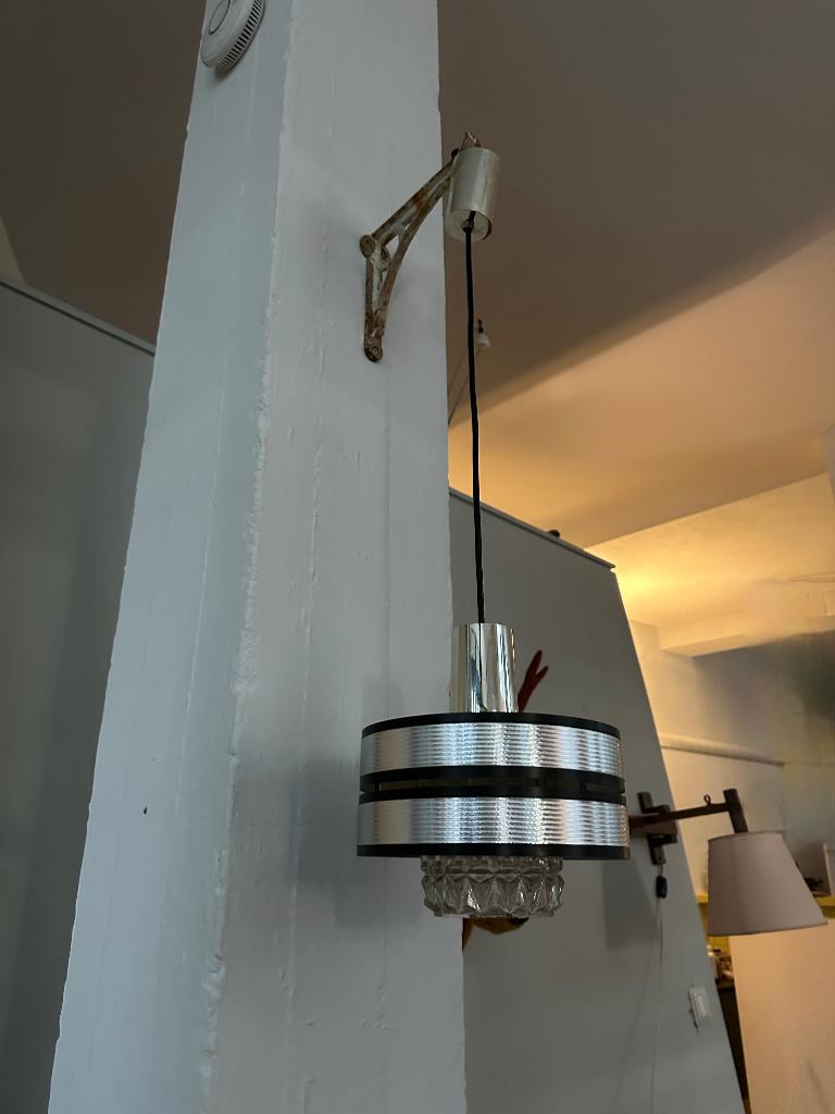 SALE: Space age hanglamp, vintage design lamp, Ophalen, Gebruikt, -, Glas
