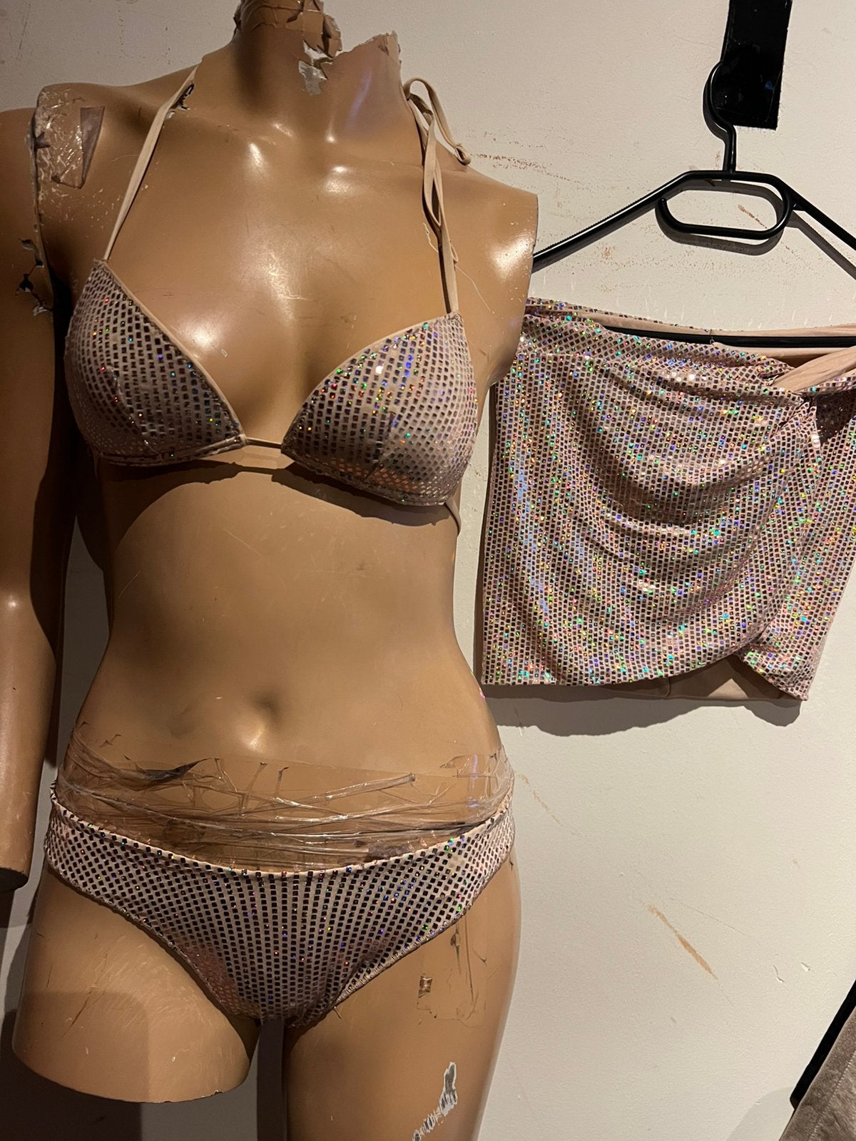 TEZENIS bikini en rokje maat xs rose goud zgan, TEZENIS, G, B, Ophalen of Verzenden